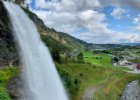 Oblast Bergen  Vodopád Steinsdalsfossen : Exporty, Norsko, Norsko-Bergen, akce, kategorie, panorama