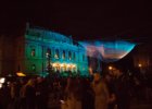 Signal festival Praha 2015  expozice u Rudolfina - síť od Janet Echelman